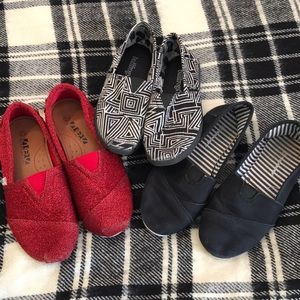 Girls slip on shoe bundle